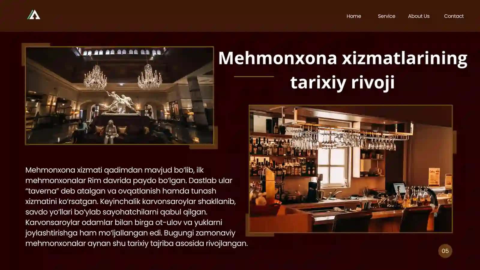 Mehmonxonalar va joylashtirish vositalarining turlari va tasnifi 4