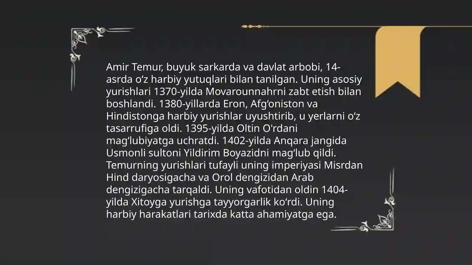 Amir Temur va uning siyosiy faoliyati 4
