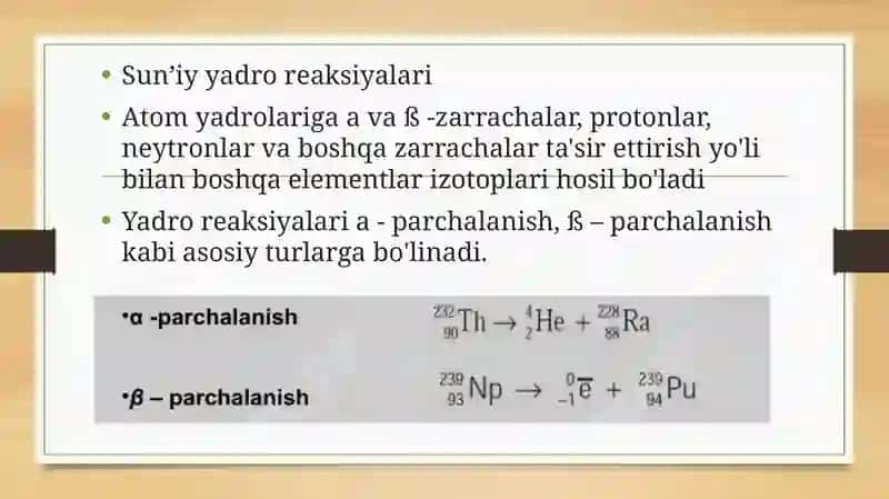 Yadro reaksiyalari 4