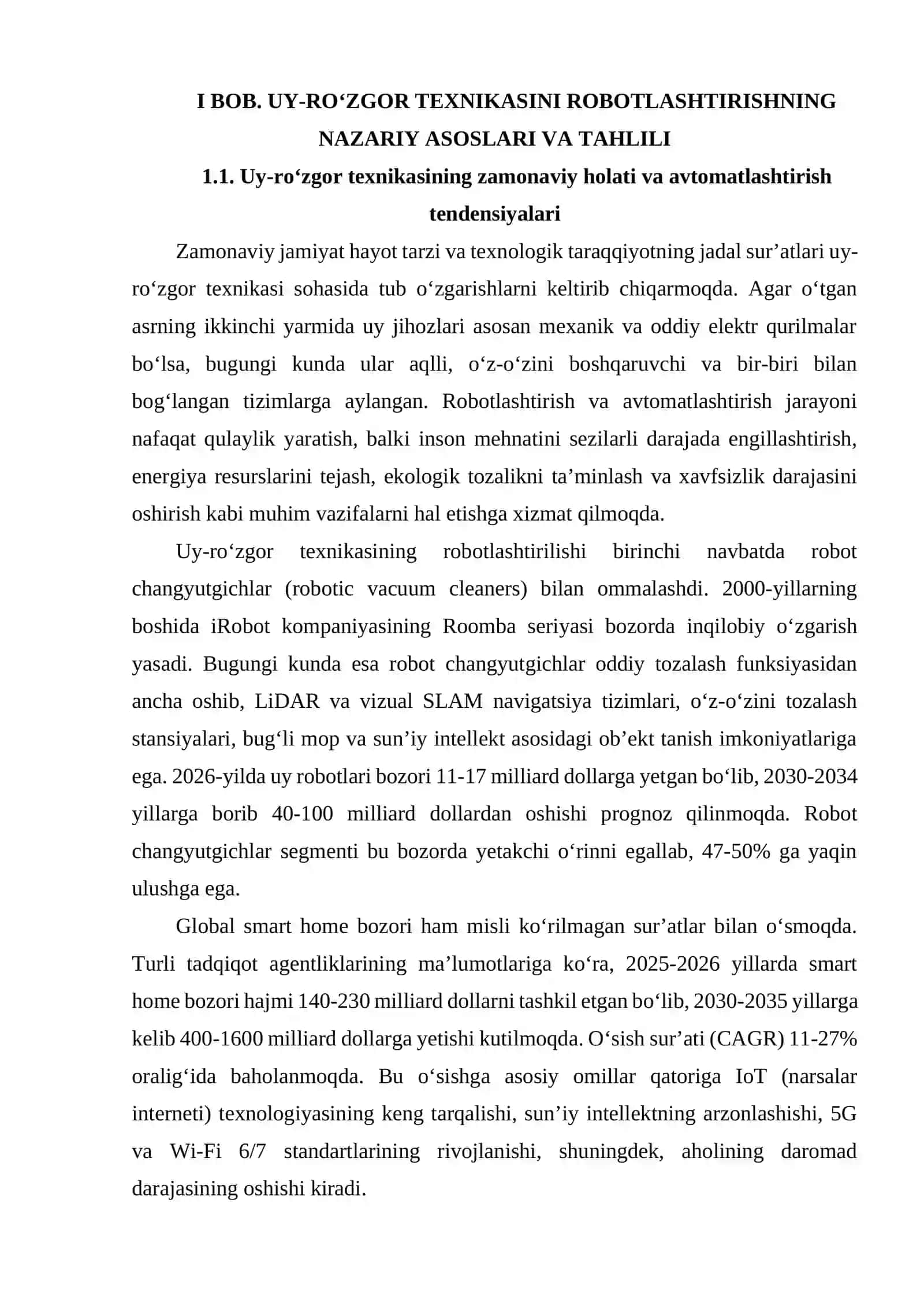 UY-RO‘ZGOR TEXNIKASINI ROBOTLASHTIRISHNING NAZARIY VA AMALIY ASOSLARI 4