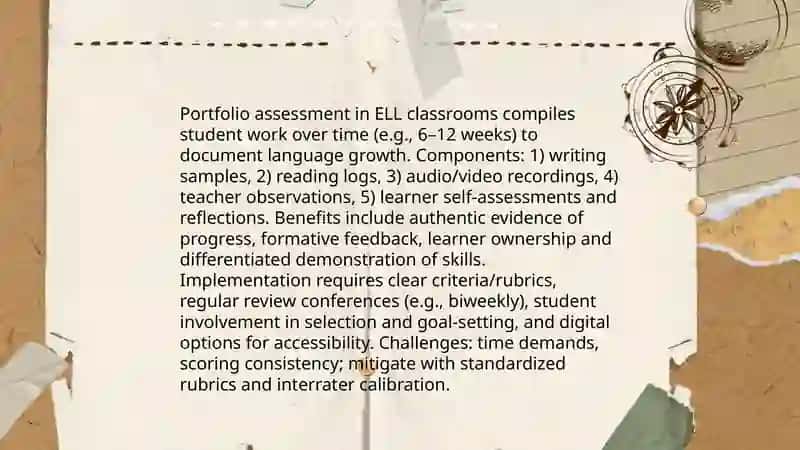 Alternative ways to assess English language learners 4