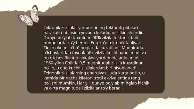 Zilzila turlari, so'dir bo'lganda oqibatlari 4