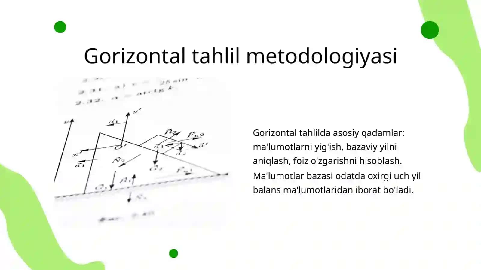 Buxgalteriya balansining gorizontal tahlili 4