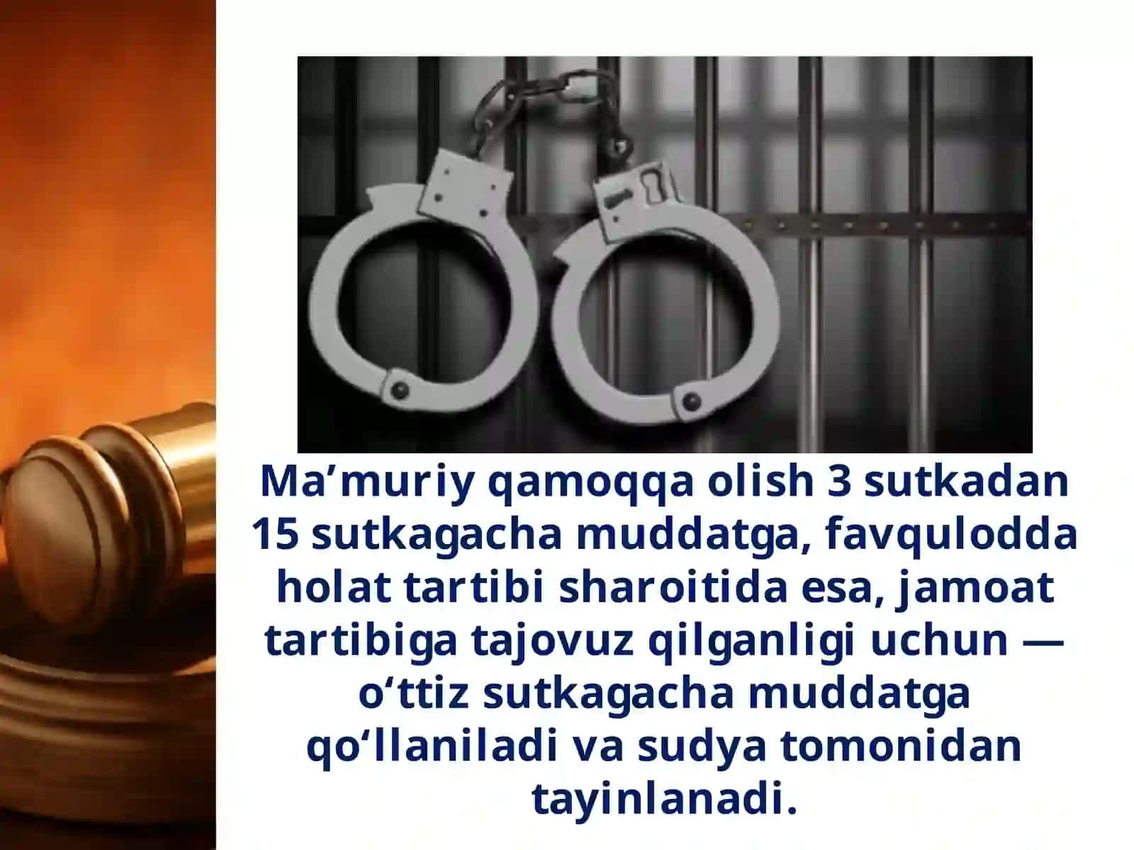 Ma’muriy jazova uning turlari 4