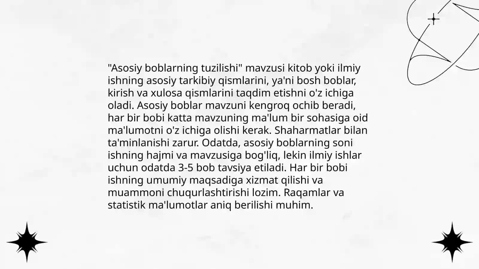 Ilmiy ishlarning tarkibiy-tuzilmaviy xususiyatlari 4