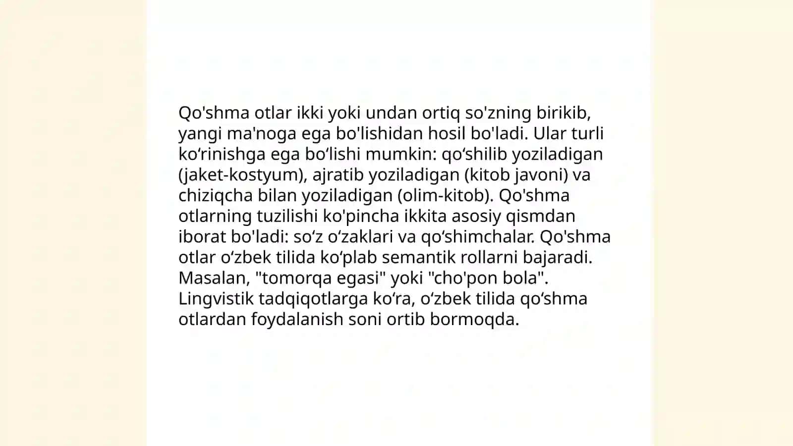 Qo'shma otlar 4