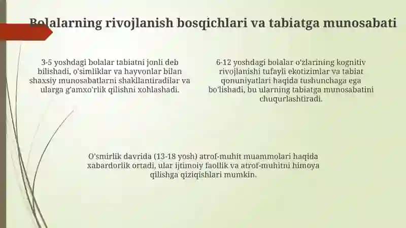 Bolalardatabiatganisbatang'amxo'rliknishakllantirish 4