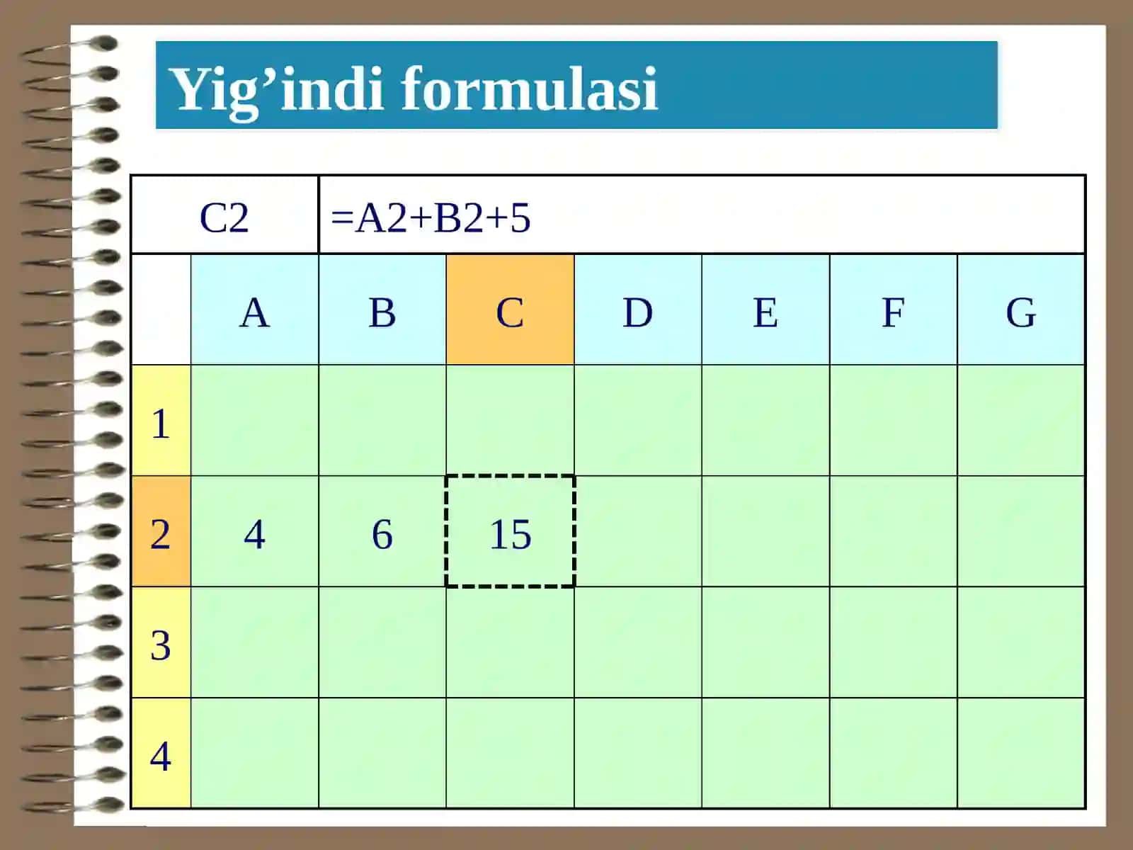 Excelda formulalar 4