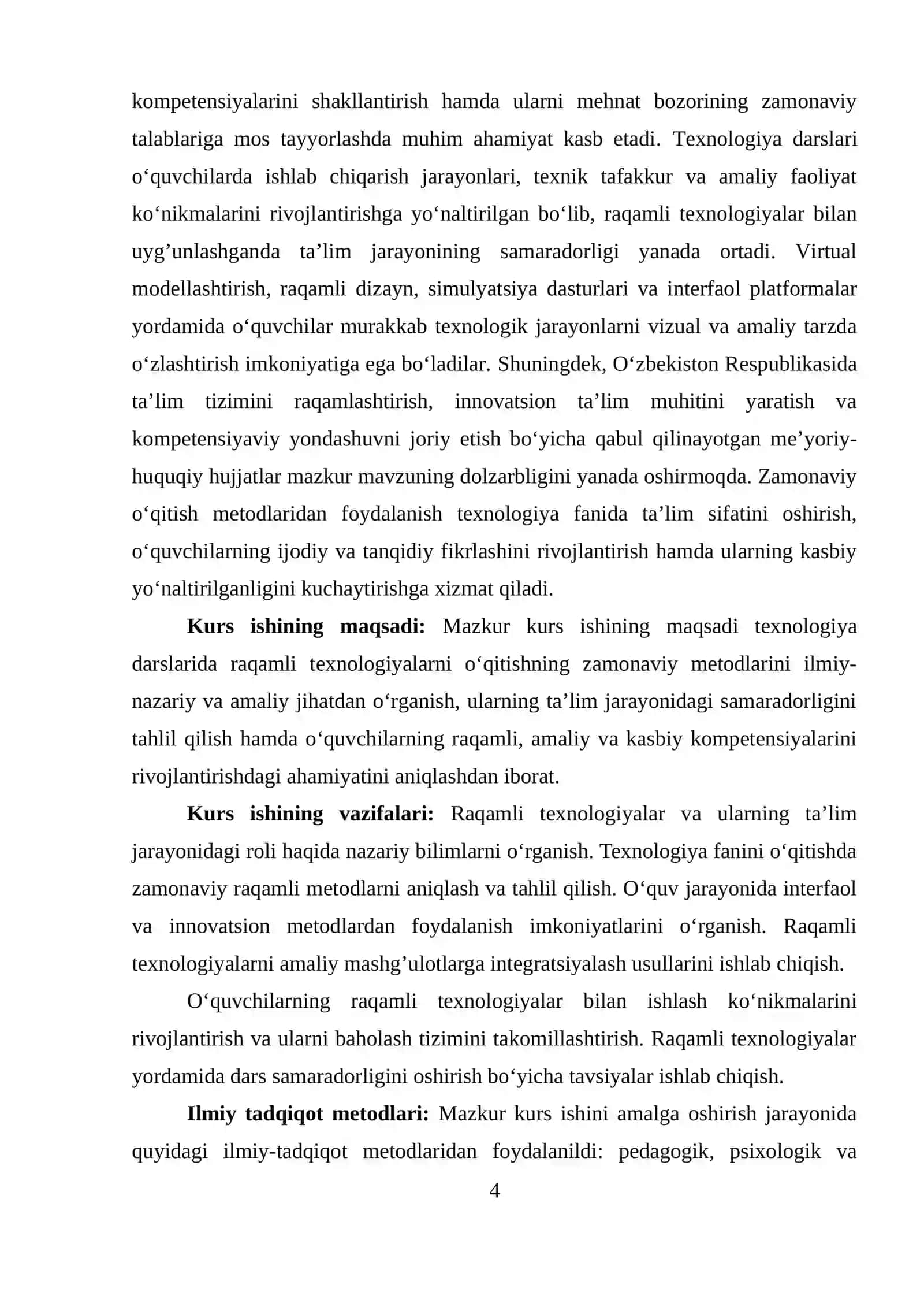 Texnologiya darslarida raqamli texnologiyalarni o‘qitishning zamonaviy metodlari 4