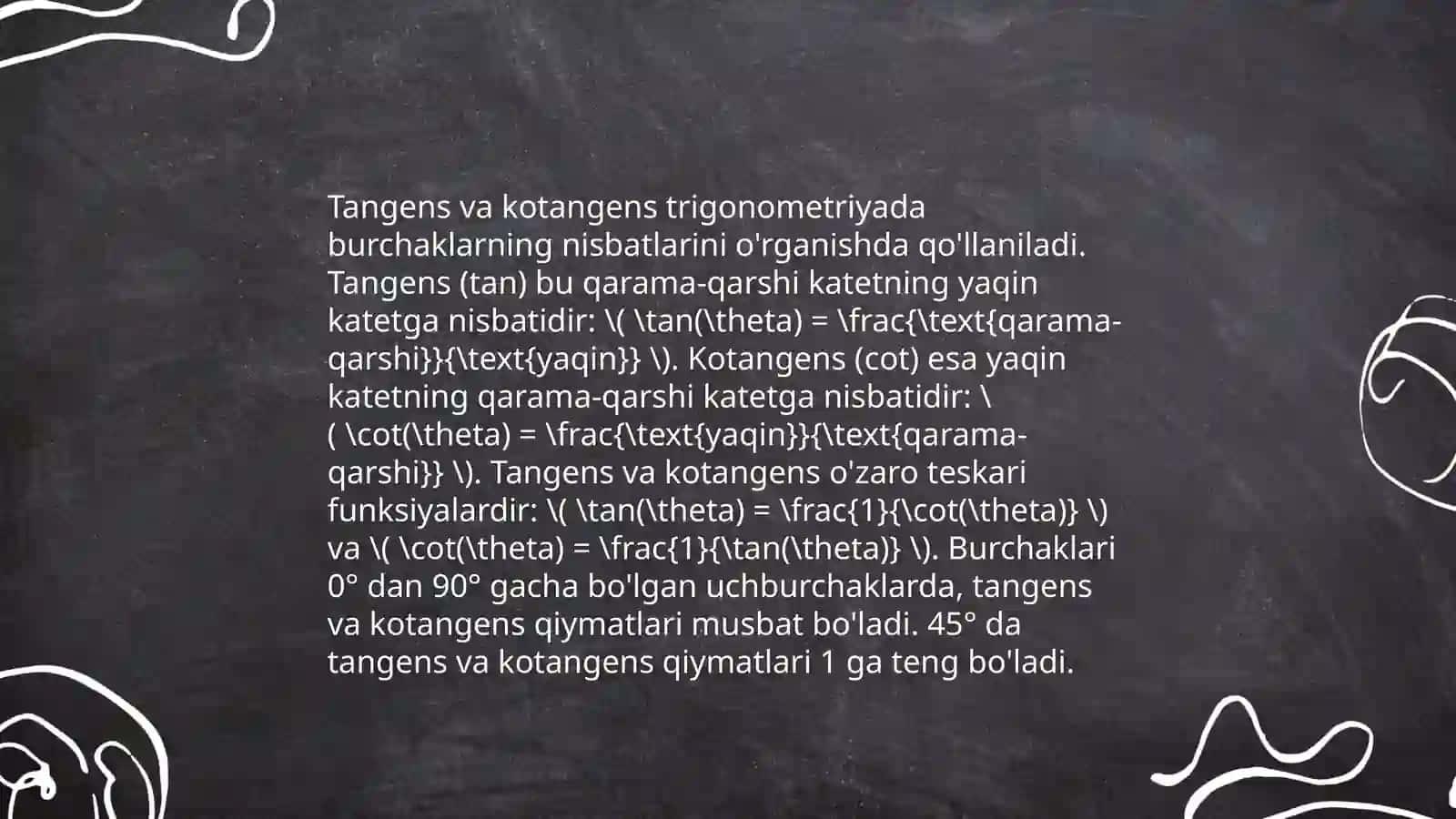 Sinus va kosinus 4