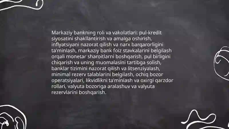 Davlatning pul kredit siyosati: maqsadi va dastaklari 4