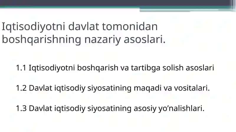 Iqtisodiy tizimlar faoliyatida davlat tomonidan tartibga solish va o'zini o'zi tashkil etish mexanizmlari 4