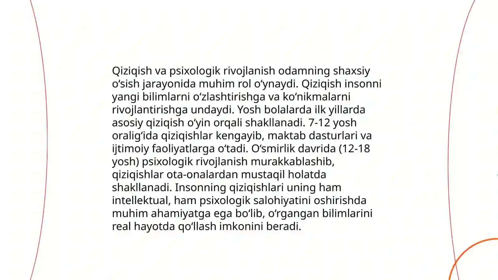 Qiziqishning psixologik tavsifi 4