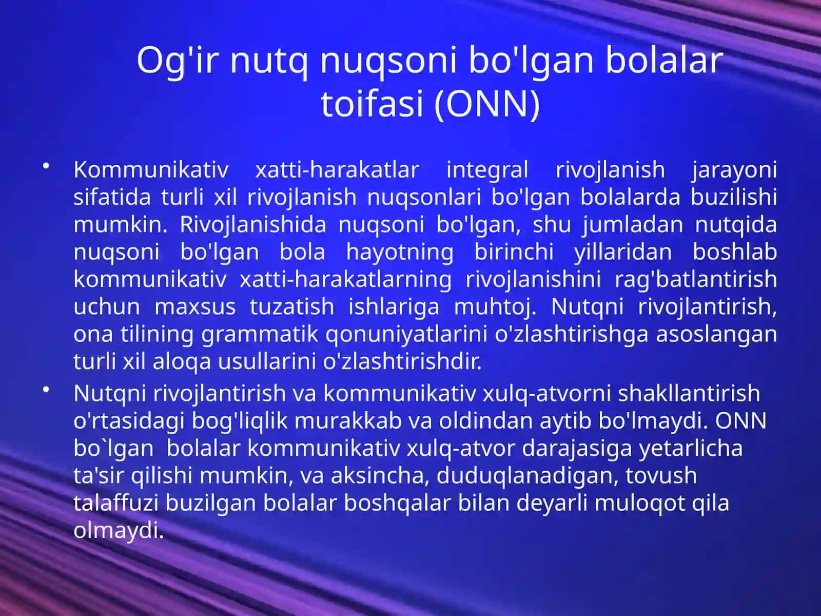 Og'ir nutq nuqsoniga ega bo‘lgan bolalarning komleks reabilitatsiya qilishning asosiy yo‘nalishlari 4