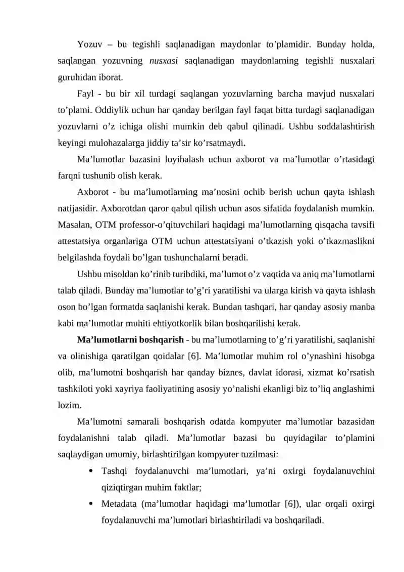 Aeraport ma`lumotlar bazasini loyihalash 4