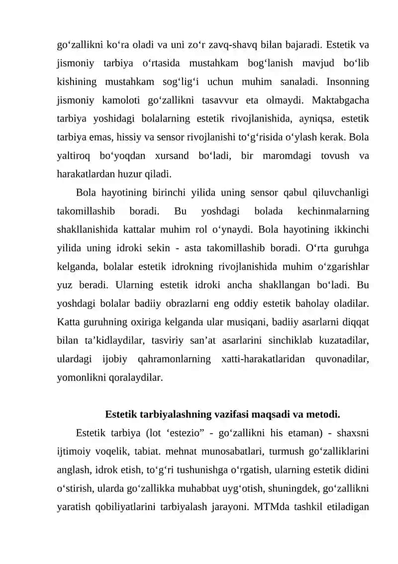 Estetik tarbiya 4