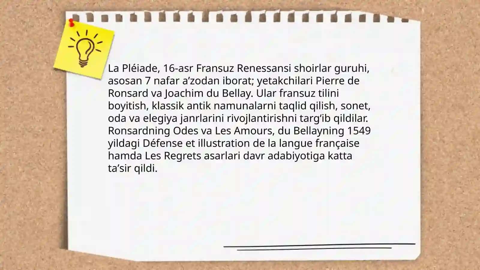 Fransiya va Ispaniyada uygʻonish davri adabiyoti 4