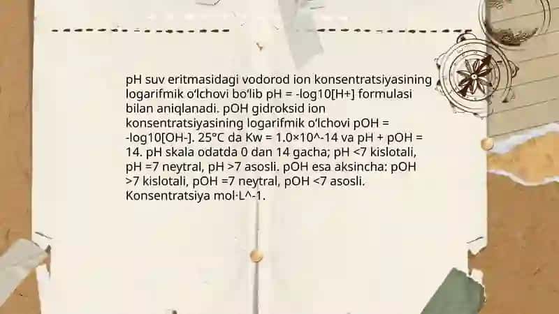 Eritmalar muhiti va bufer eritma 4