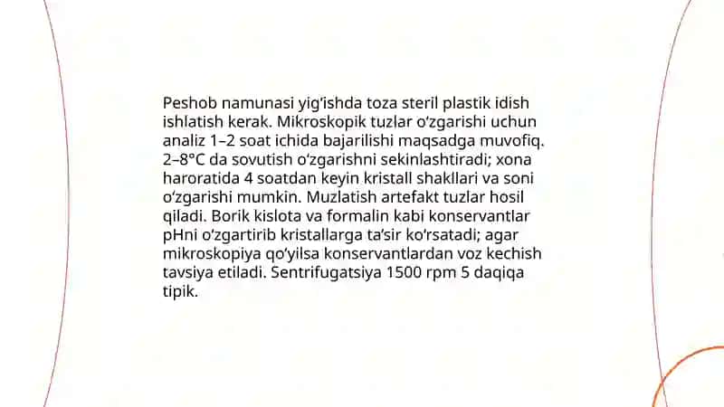 Peshobda uchrovchi tuzlar mikroskopiyasi 4