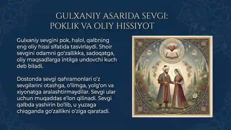 Gulxaniyning “Zarbulmasal” asarida ilgari surilgan gʻoyalar 4