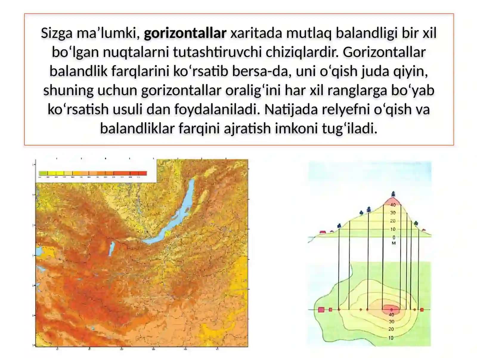 Relyefning Xaritalarda Gorizontallar Bilan Tasvirlanishi 4
