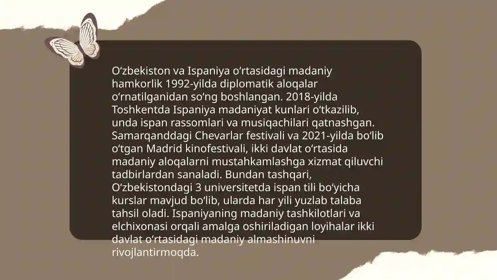 O'zbekiston va Ispaniya munisabatlari 4