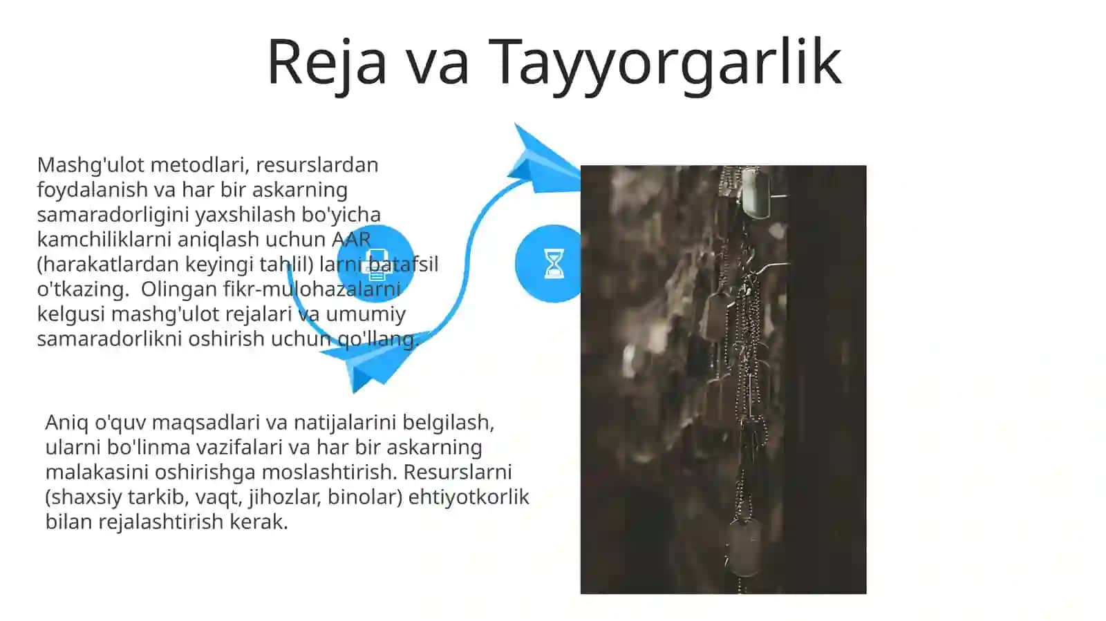 Jangovartayyorgarlikmashg'ulotlarinitashkillashtirishvao'tkazish 4