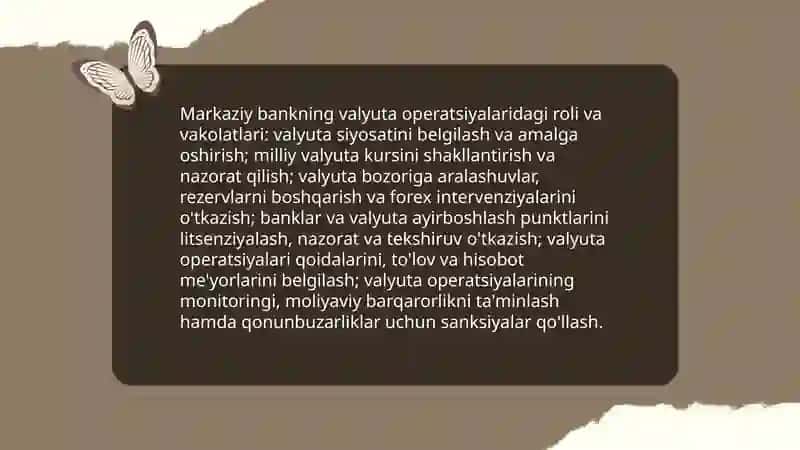 Oʻzbekistonda valyuta operatsiyalarini amalga oshirish tartibi 4
