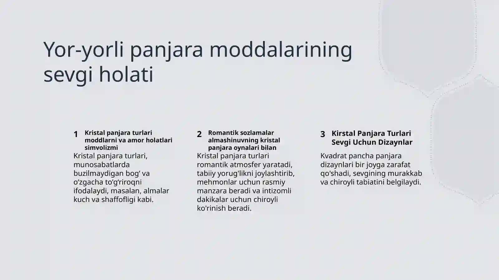 Kristal Panjara Turklari Haqida Kirish 4