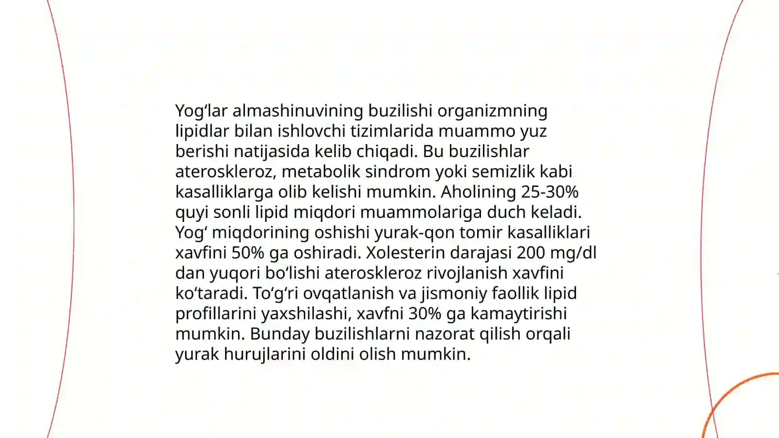 Ochlikda karbonsuvlar yogʻlar oqsillar almashinuvning buzilishi 4
