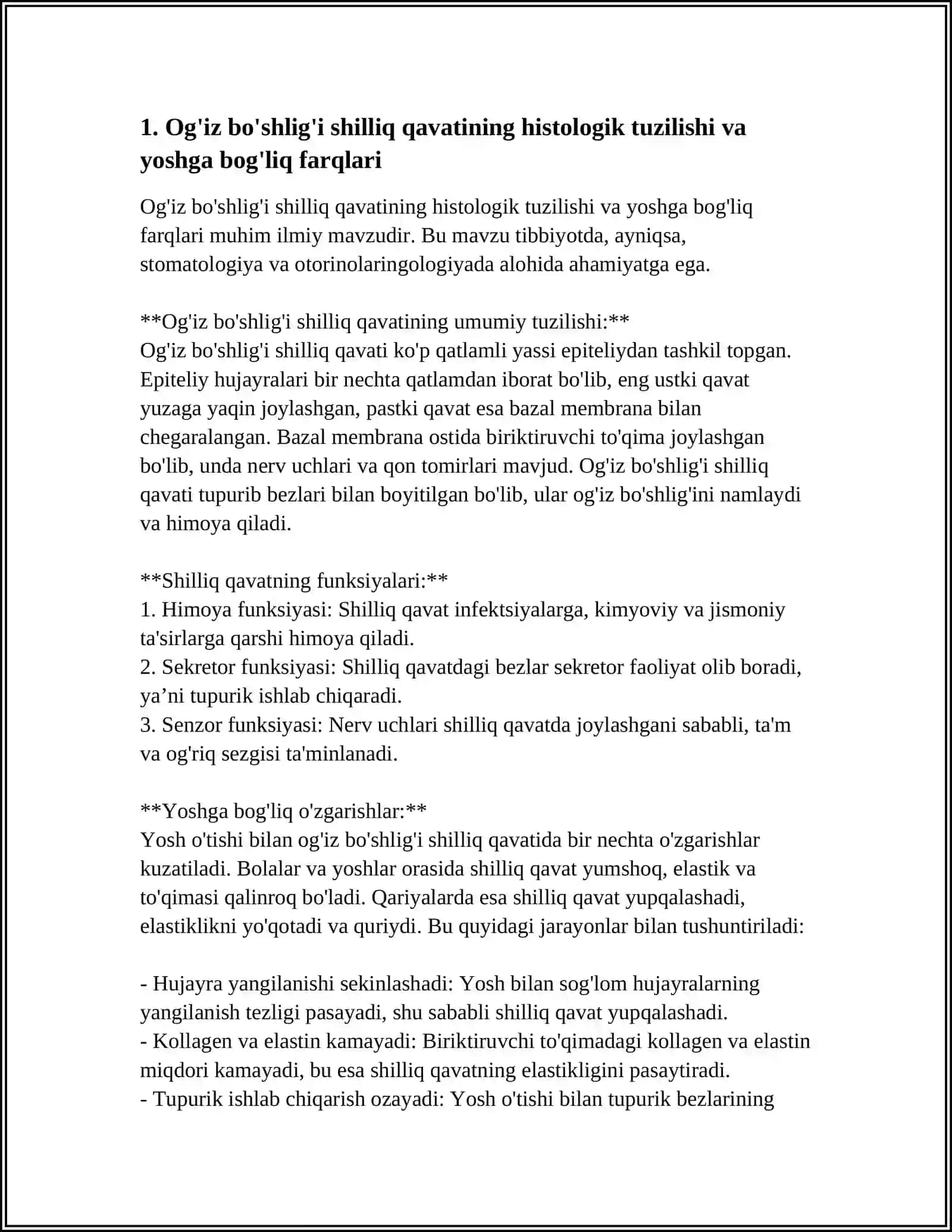 OG'IZ BO'SHLIG'I SHILLIQ QAVATINING TIBBIYOT TAHQIQOTI 4