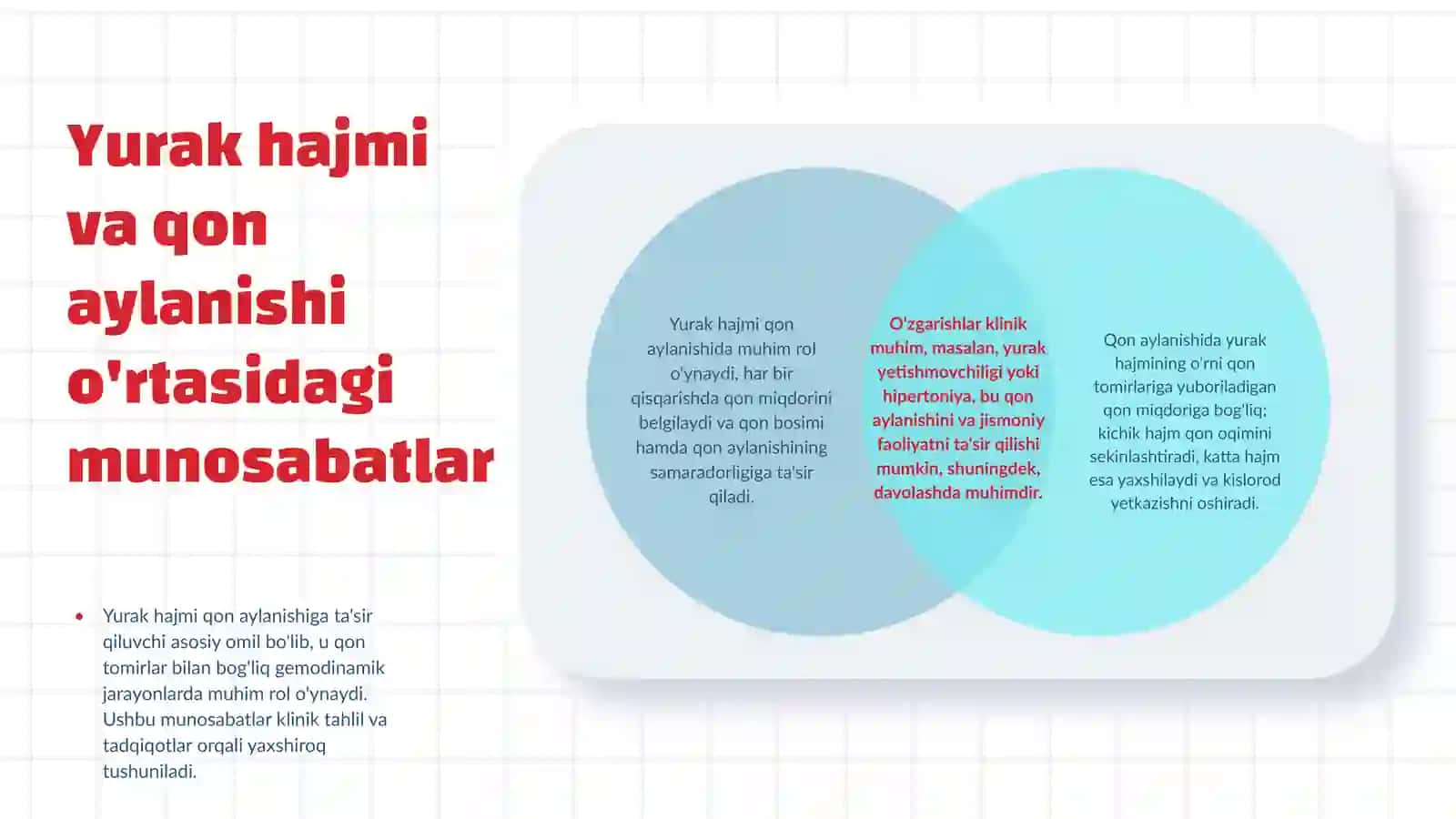 Yurak hajmi oʻzgarishi va qon aylanishidagi roli 4