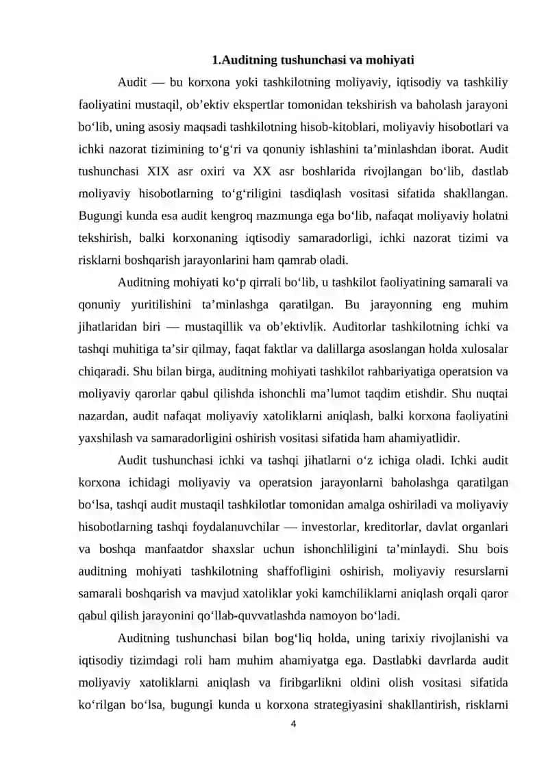 Audit o'tkazish jarayoni 4