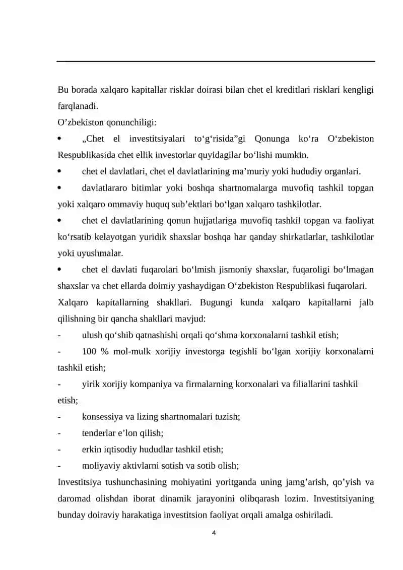 Xalqaro kapitalni jalb qilish yo’llari 4