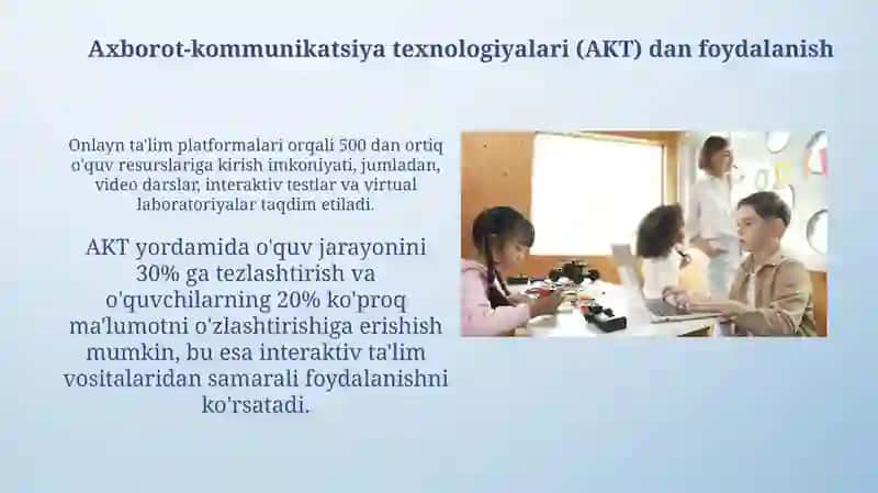 An'anaviy va Zamonaviy Darslarni Tashkil Qilish Texnologiyalari 4