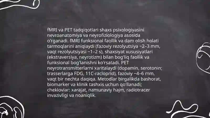 Zamonaviy shaxs psixoligiyasi:neyropsixologik yondashuvlar va tadqiqotlar 4