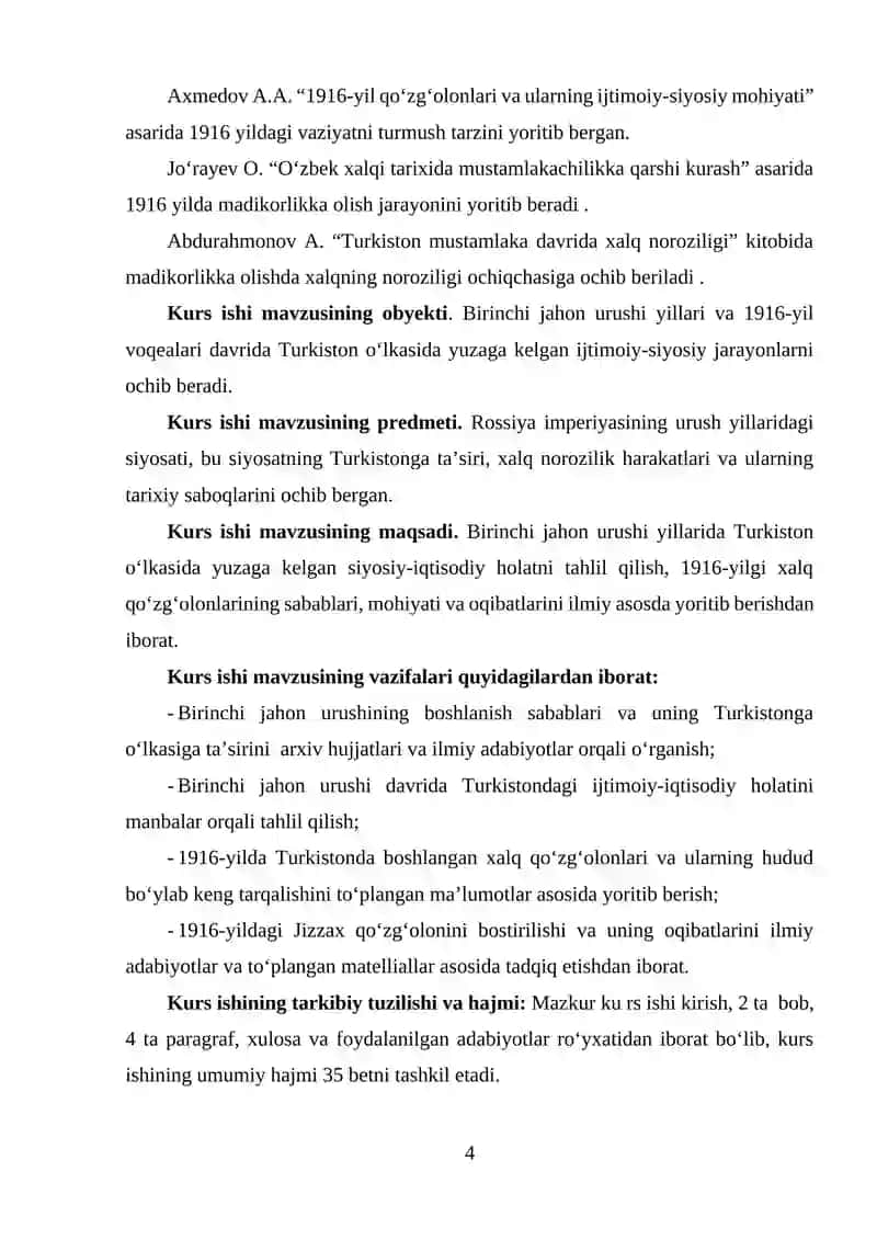Birinchi Jahon urushining Turkistonga ta’siri, 1916-yilgi xalq harakatlari 4