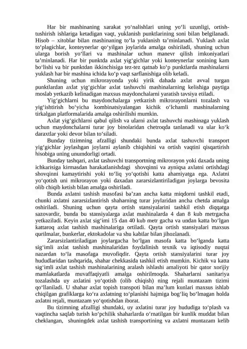 Shahar hududini obodlashtirish va sanitariya tozalash 4