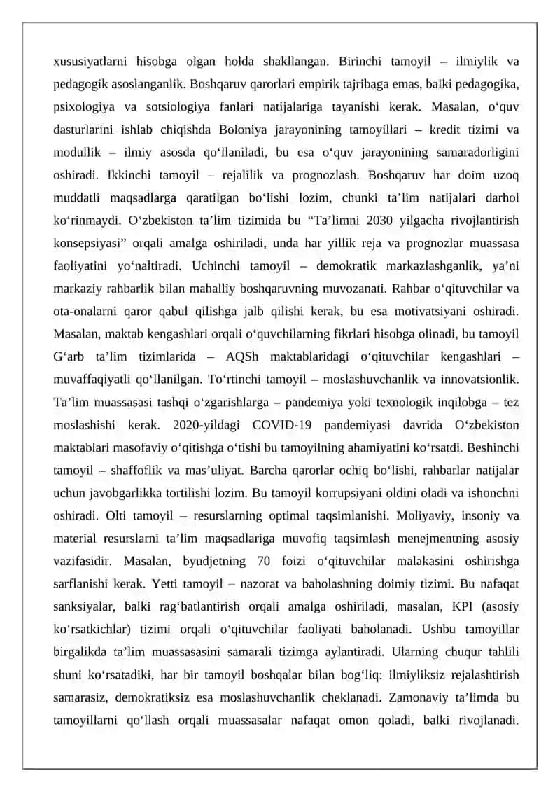 Taʼlim muassasasi menejmentining davlat jamoat bishqaruv tizimi 4
