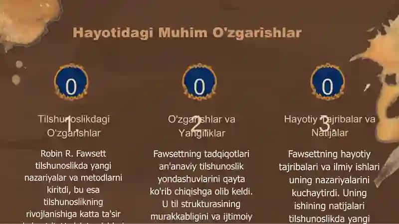 Robin R. Fawsett hayoti va tilshunoslikka qòshgan hissasi 4