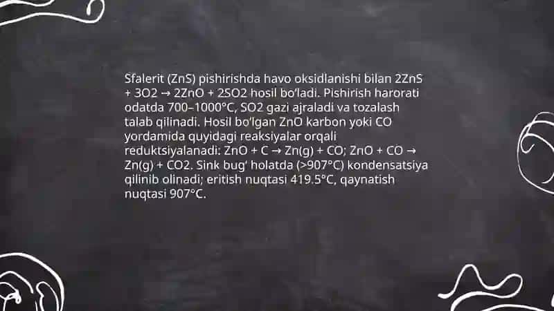 2-B guruh elementlarining olinishi 4