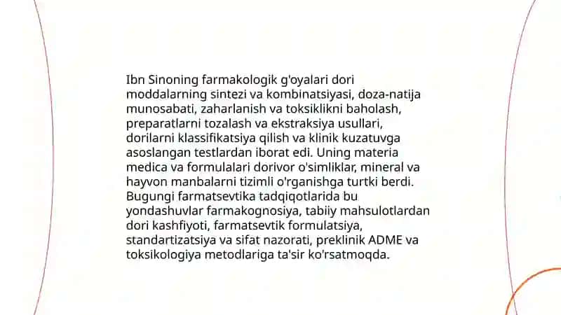 Abu Ali ibn Sino merosining zamonaviy tibbiyot rivojidagi o‘rni 4