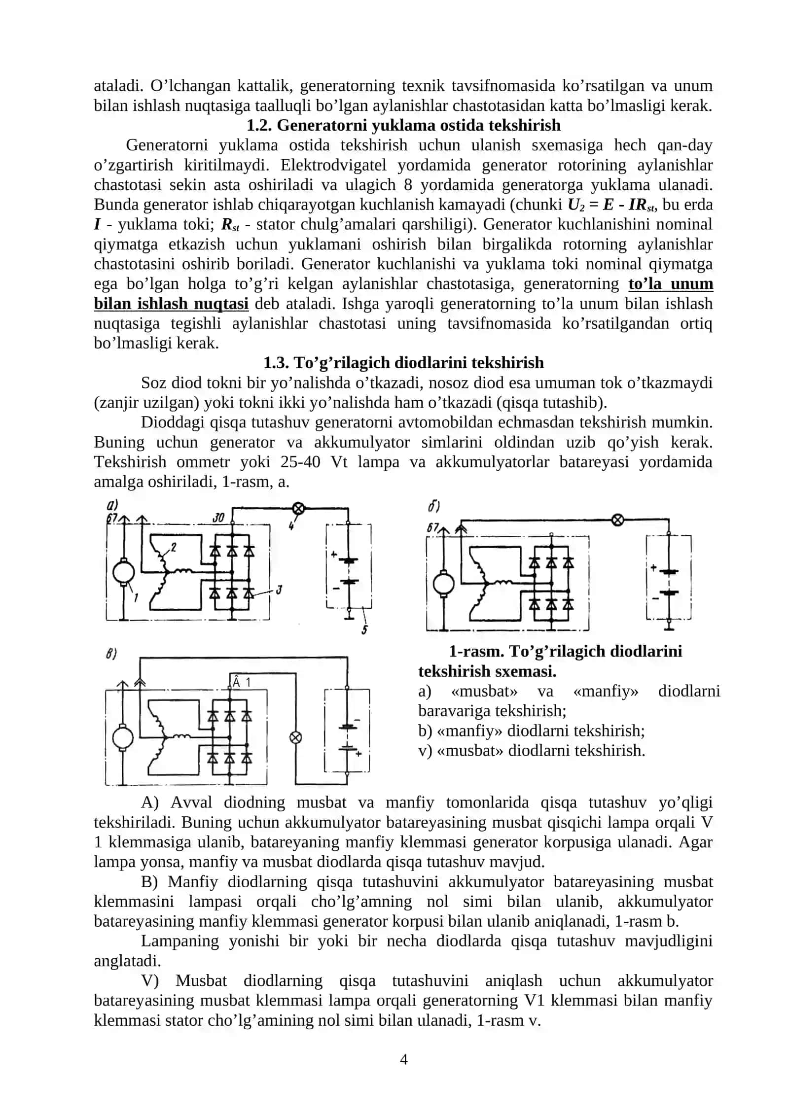 Uslubiy Qo'llanma 5310500-Avtomobilsozlik va traktorsozlik yo'nalishi talabalari uchun 4