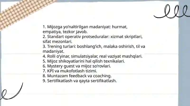 Mehmonlarni qoniqtirish va ularning sodiqligini oshirish usullari 4