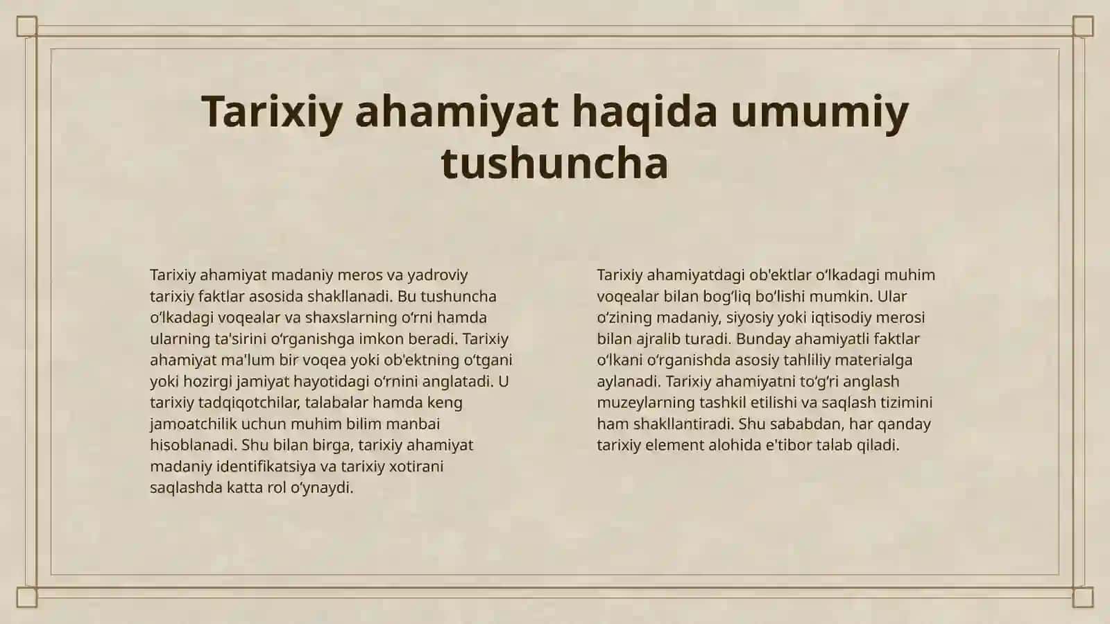 O'LKA TARIXINI OʻRGANISHDA MUZEYLARNING OʻRNI 4