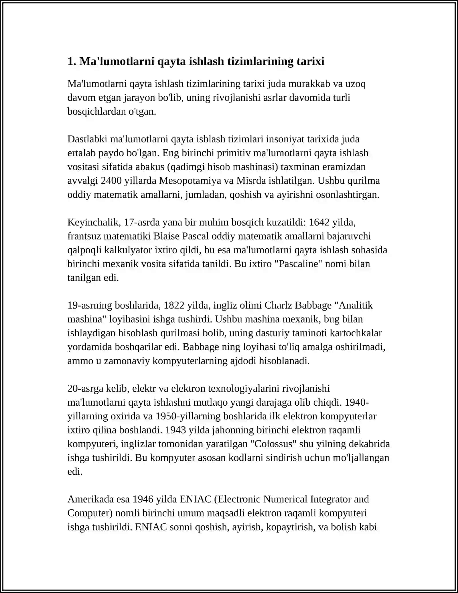 M4 MATNLI MA'LUMOTLARNI QAYTA ISHLASH DASTURLARINING IMKONIYATLARI 4