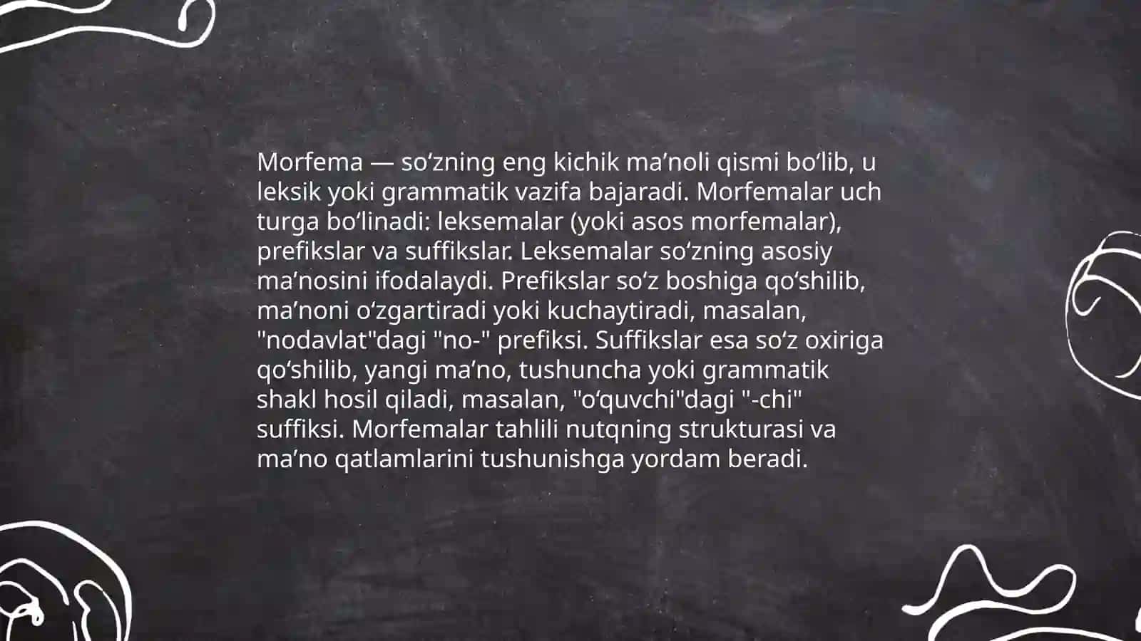 Soʻzning morfem tarkibi haqidagi nazariy qarashlar tahlili 4