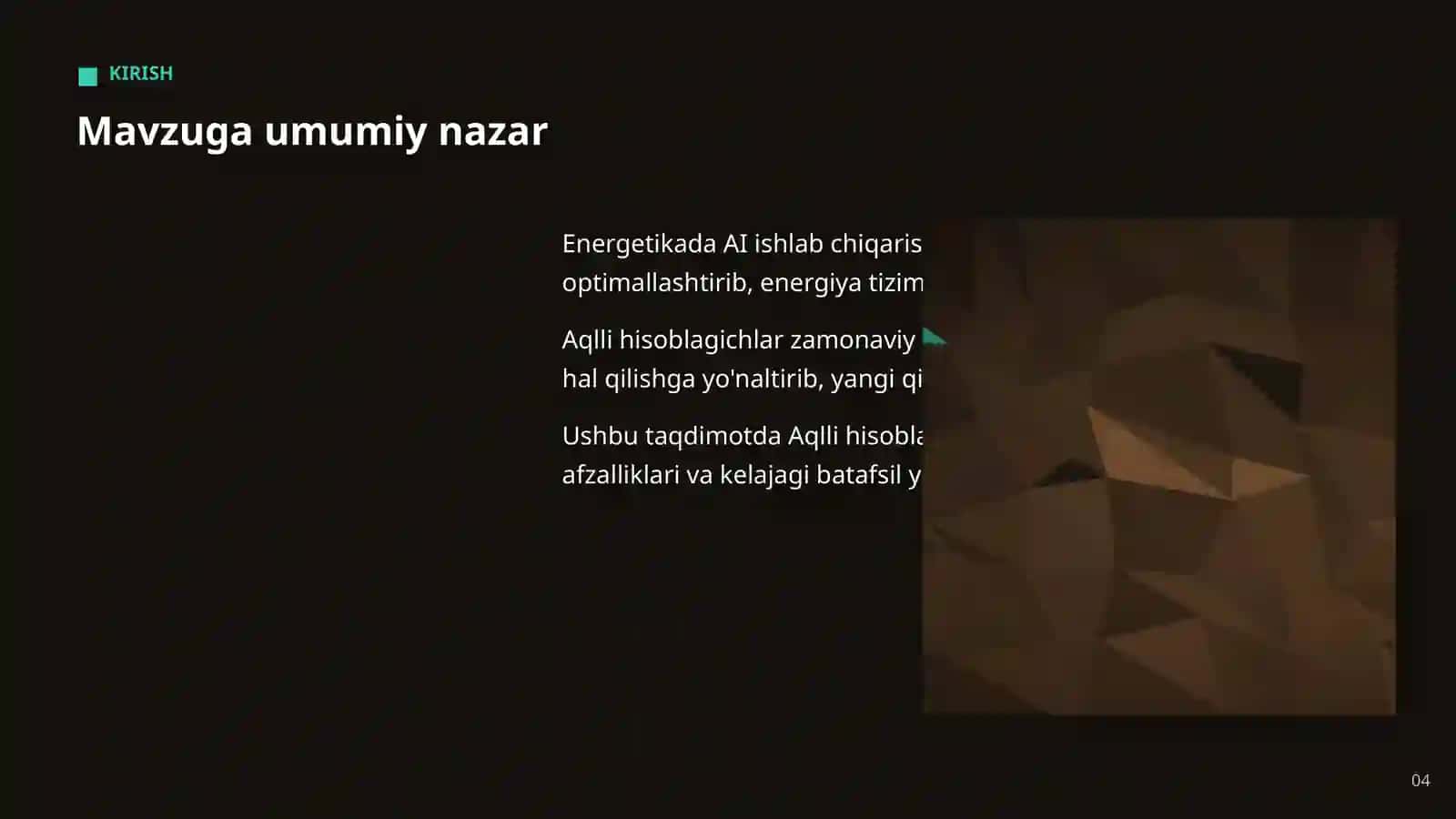 Aqlli hisoblagichlar: imkoniyat va yechimlar 4
