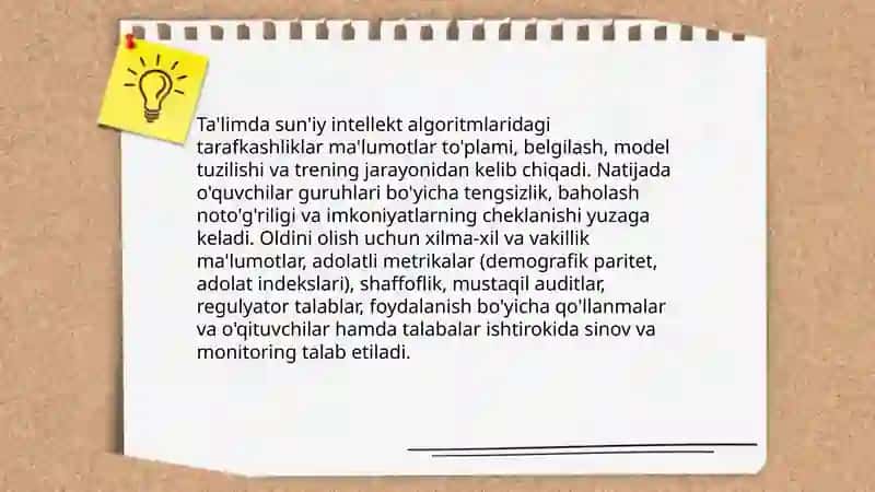 Sun'iy intellekt yordamida shaxsiylashtirilgan ta'lim 4