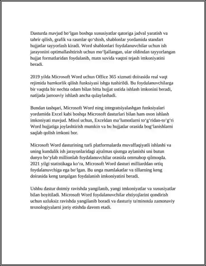 MUSTAQIL ISH Mavzu: ELEKTRON OFIS DASTURLARI 4